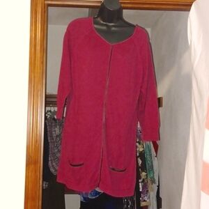 August Silk Fuchia Sweater